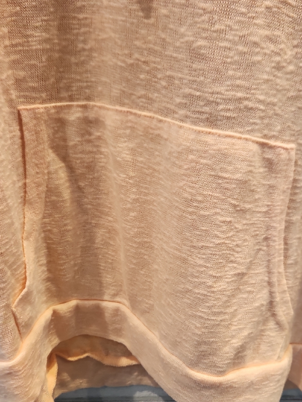 EUC Weatherproof Peach Hooded Oversized Lightweight Pullover Sweatshirt Sz XL - Picture 3 of 6